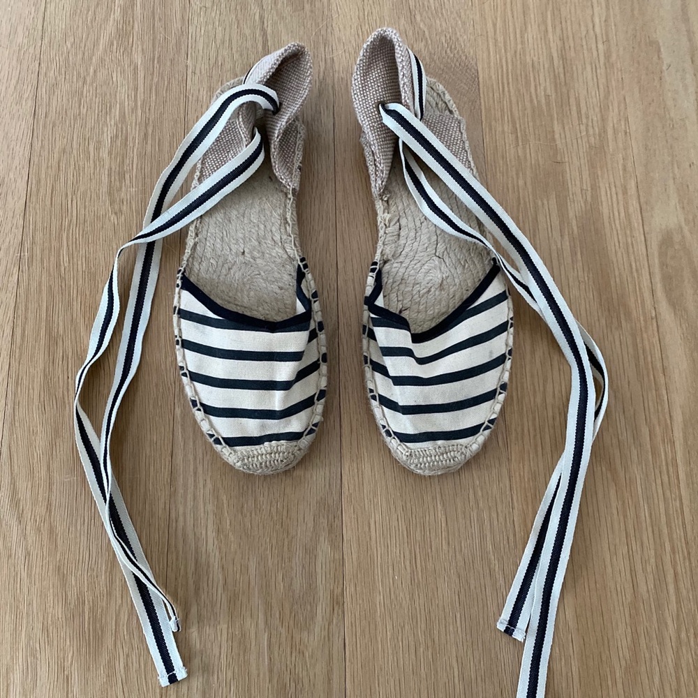Soludos Classic Stripe Sandal Espadrille size 9